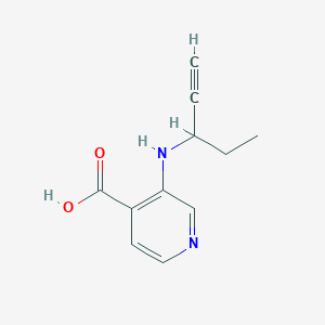 3-[(Pent-1-yn-3-yl)amino]pyridine-4-carboxylic acid