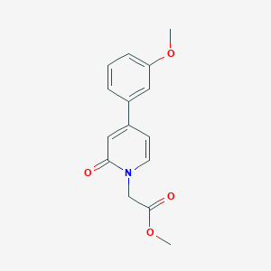 Methyl 2-[4-(3-methoxyphenyl)-2-oxo-1,2-dihydropyridin-1-yl]acetate