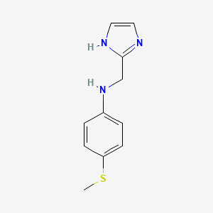 N-(1H-Imidazol-2-ylmethyl)-4-(methylsulfanyl)aniline