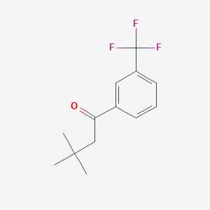 B1325454 3,3-Dimethyl-3'-trifluoromethylbutyrophenone CAS No. 898764-74-4