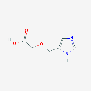 molecular formula C6H8N2O3 B13254615 2-(1H-Imidazol-4-ylmethoxy)aceticacid 