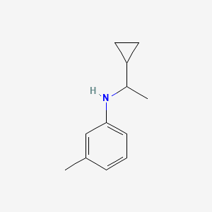 N-(1-cyclopropylethyl)-3-methylaniline