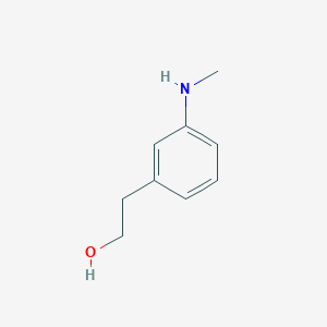 molecular formula C9H13NO B13254648 2-(3-(Methylamino)phenyl)ethan-1-ol 