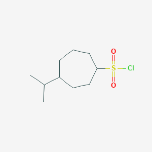 4-(Propan-2-yl)cycloheptane-1-sulfonyl chloride