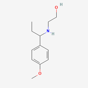 2-{[1-(4-Methoxyphenyl)propyl]amino}ethan-1-ol