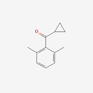 molecular formula C12H14O B1325469 环丙基 2,6-二甲基苯基酮 CAS No. 870002-28-1