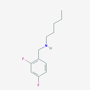 molecular formula C12H17F2N B13254760 [(2,4-Difluorophenyl)methyl](pentyl)amine 