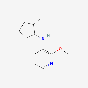 molecular formula C12H18N2O B13254764 2-methoxy-N-(2-methylcyclopentyl)pyridin-3-amine 