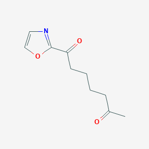 molecular formula C10H13NO3 B1325482 2-(6-氧代庚酰基)恶唑 CAS No. 898759-00-7