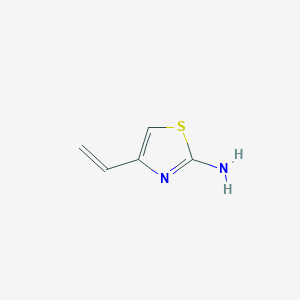 molecular formula C5H6N2S B13254846 4-Ethenyl-1,3-thiazol-2-amine 