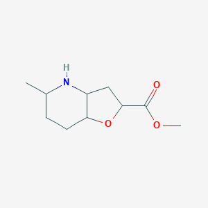 molecular formula C10H17NO3 B13254873 Methyl 5-methyl-octahydrofuro[3,2-b]pyridine-2-carboxylate 