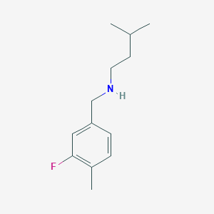 molecular formula C13H20FN B13254875 [(3-Fluoro-4-methylphenyl)methyl](3-methylbutyl)amine 