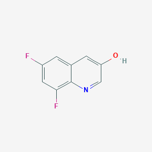 molecular formula C9H5F2NO B13254939 6,8-Difluoroquinolin-3-ol 