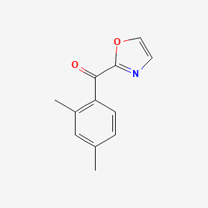 molecular formula C12H11NO2 B1325501 2-(2,4-Dimethylbenzoyl)oxazole CAS No. 898784-44-6