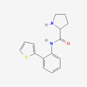 N-[2-(Thiophen-2-YL)phenyl]pyrrolidine-2-carboxamide