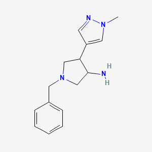 1-Benzyl-4-(1-methyl-1H-pyrazol-4-yl)pyrrolidin-3-amine