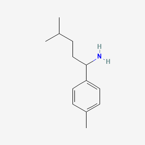 4-Methyl-1-(p-tolyl)pentan-1-amine