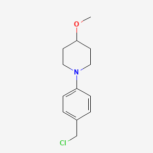 1-[4-(Chloromethyl)phenyl]-4-methoxypiperidine