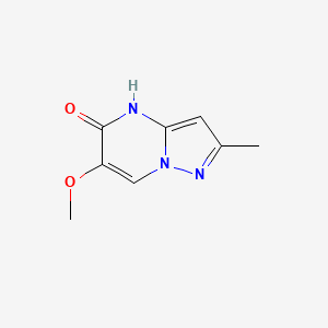 molecular formula C8H9N3O2 B13255071 6-Methoxy-2-methyl-4H,5H-pyrazolo[1,5-a]pyrimidin-5-one 