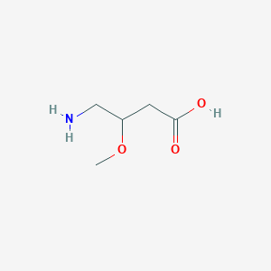 molecular formula C5H11NO3 B13255119 4-Amino-3-methoxybutanoic acid 