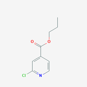 molecular formula C9H10ClNO2 B1325512 丙基2-氯异尼古丁酸酯 CAS No. 898784-84-4