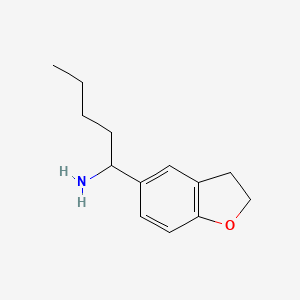 1-(2,3-Dihydrobenzo[B]furan-5-YL)pentylamine