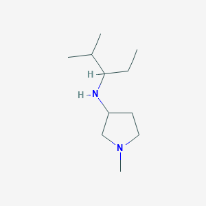 molecular formula C11H24N2 B13255134 1-methyl-N-(2-methylpentan-3-yl)pyrrolidin-3-amine 