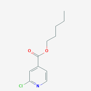 molecular formula C11H14ClNO2 B1325514 2-氯异烟酸戊酯 CAS No. 898784-88-8