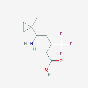 5-Amino-5-(1-methylcyclopropyl)-3-(trifluoromethyl)pentanoic acid