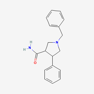 1-Benzyl-4-phenylpyrrolidine-3-carboxamide