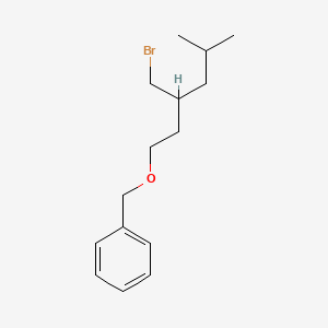 ({[3-(Bromomethyl)-5-methylhexyl]oxy}methyl)benzene