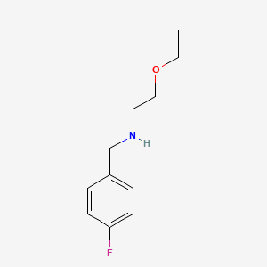 molecular formula C11H16FNO B13255170 (2-Ethoxyethyl)[(4-fluorophenyl)methyl]amine 