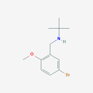 [(5-Bromo-2-methoxyphenyl)methyl](tert-butyl)amine