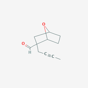 2-(But-2-yn-1-yl)-7-oxabicyclo[2.2.1]heptane-2-carbaldehyde