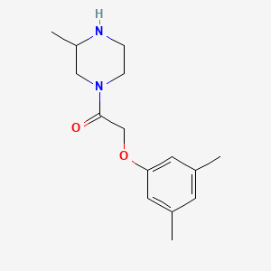 molecular formula C15H22N2O2 B13255270 2-(3,5-Dimethylphenoxy)-1-(3-methylpiperazin-1-yl)ethan-1-one 