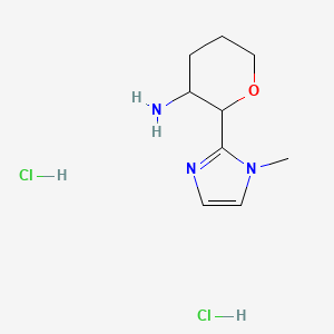 2-(1-Methyl-1H-imidazol-2-yl)oxan-3-amine dihydrochloride