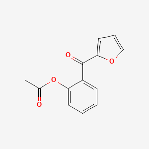 molecular formula C13H10O4 B1325528 2-(2-乙酰氧基苯甲酰基)呋喃 CAS No. 898766-17-1