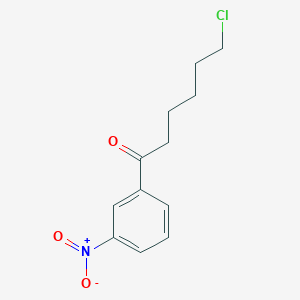 molecular formula C12H14ClNO3 B1325529 6-氯-1-(3-硝基苯基)-1-氧代己烷 CAS No. 898768-47-3
