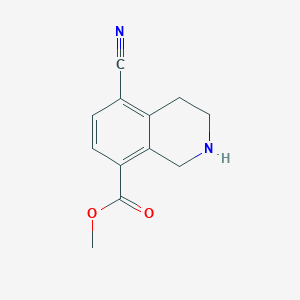 Methyl 5-cyano-1,2,3,4-tetrahydroisoquinoline-8-carboxylate