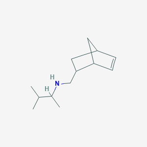 molecular formula C13H23N B13255325 {Bicyclo[2.2.1]hept-5-en-2-ylmethyl}(3-methylbutan-2-yl)amine 