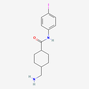 4-(Aminomethyl)-N-(4-iodophenyl)cyclohexane-1-carboxamide