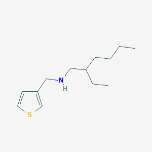 molecular formula C13H23NS B13255367 (2-Ethylhexyl)(thiophen-3-ylmethyl)amine 