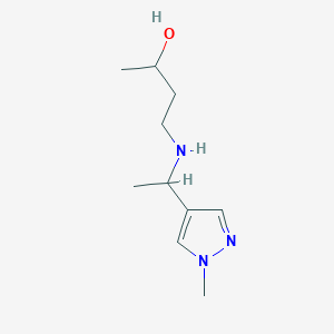 4-{[1-(1-methyl-1H-pyrazol-4-yl)ethyl]amino}butan-2-ol