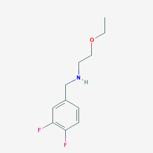 molecular formula C11H15F2NO B13255410 [(3,4-Difluorophenyl)methyl](2-ethoxyethyl)amine 