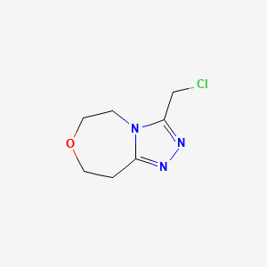 3-(Chloromethyl)-5H,6H,8H,9H-[1,2,4]triazolo[4,3-d][1,4]oxazepine