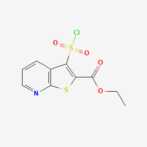 Ethyl 3-(chlorosulfonyl)thieno[2,3-b]pyridine-2-carboxylate