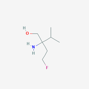 2-Amino-2-(2-fluoroethyl)-3-methylbutan-1-ol