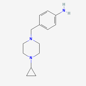 4-[(4-Cyclopropylpiperazin-1-yl)methyl]aniline