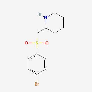 2-[(4-Bromobenzenesulfonyl)methyl]piperidine