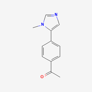 1-[4-(1-Methyl-1H-imidazol-5-yl)phenyl]ethan-1-one